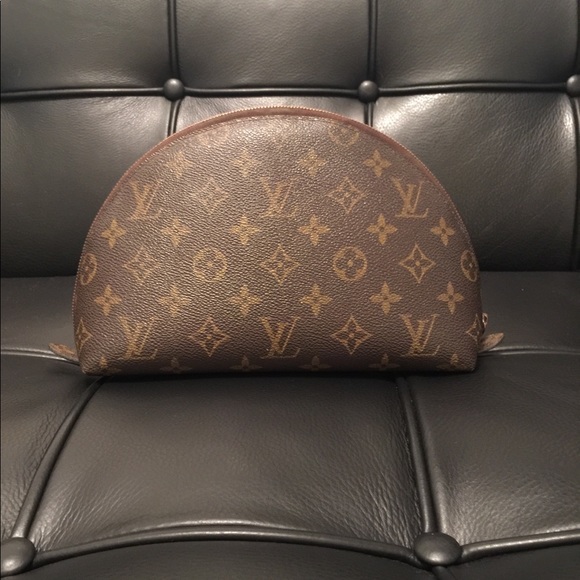 Louis Vuitton Brown Monogram Cosmetic Bag - Picture 1 of 7